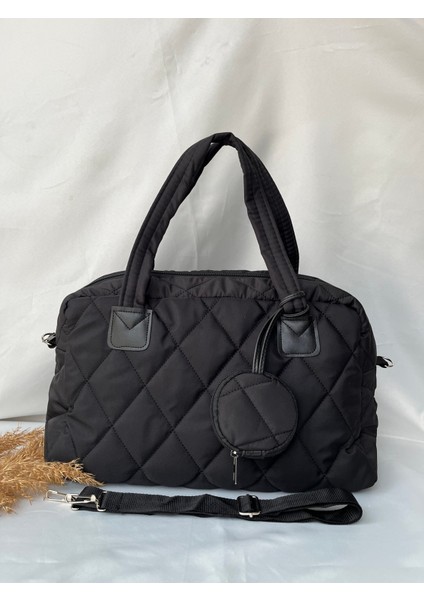 Siyah Geniş Büyük Yavrulu Çanta Evrak Okul Iş Çantası Kol ve Omuz Laptop Şık Spor Pinterest Çanta