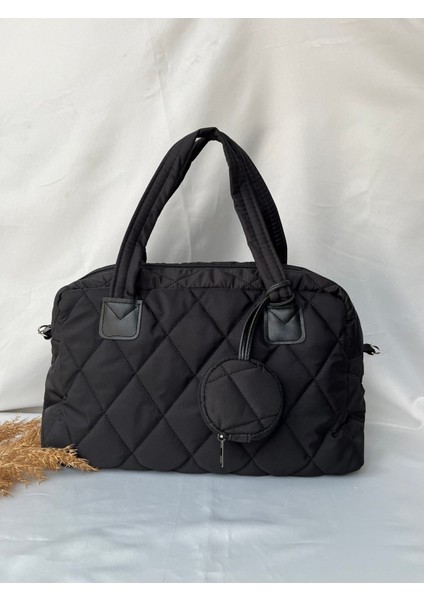 Siyah Geniş Büyük Yavrulu Çanta Evrak Okul Iş Çantası Kol ve Omuz Laptop Şık Spor Pinterest Çanta