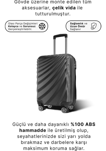 WX-300 Siyah Kabin Boy Valiz %100 Suni Deri 50x36x24 cm Su Geçirmez ve Hafif fiyatları