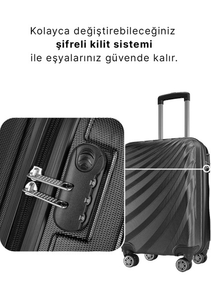 WX-300 Siyah Kabin Boy Valiz %100 Suni Deri 50x36x24 cm Su Geçirmez ve Hafif indirimleri