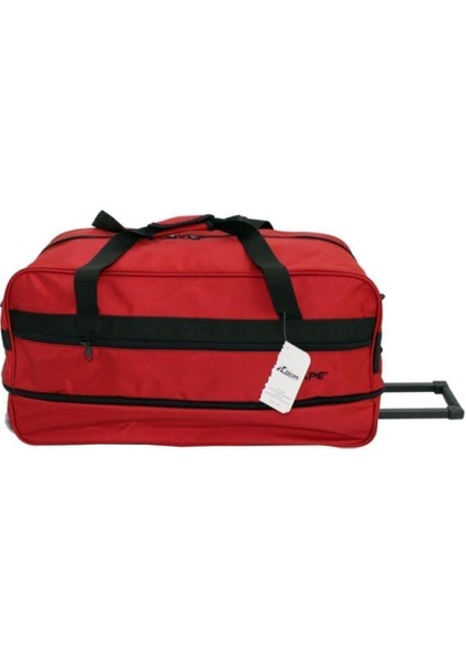 203 Kırmızı Büyük Boy Körüklü Tekerlekli Seyahat Çantası modelleri