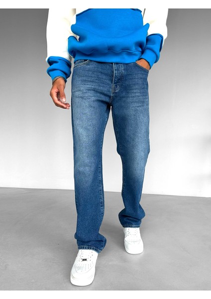 Baggy Fit Jean Mavi
