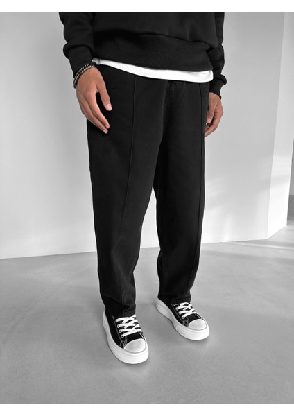 Boyfriend Beli Lastikli Pantolon Siyah fiyatları