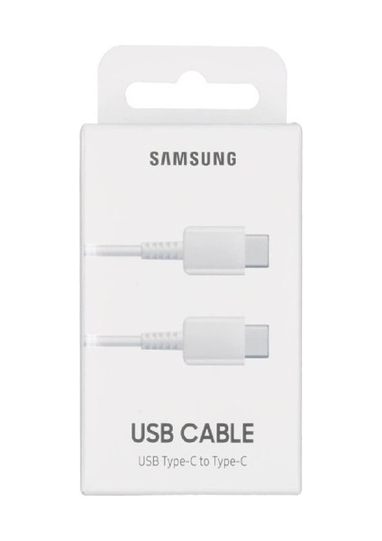 Samsung EP-DA705 Type-C To Type-C 25W Data ve Şarj Kablo Beyaz modelleri