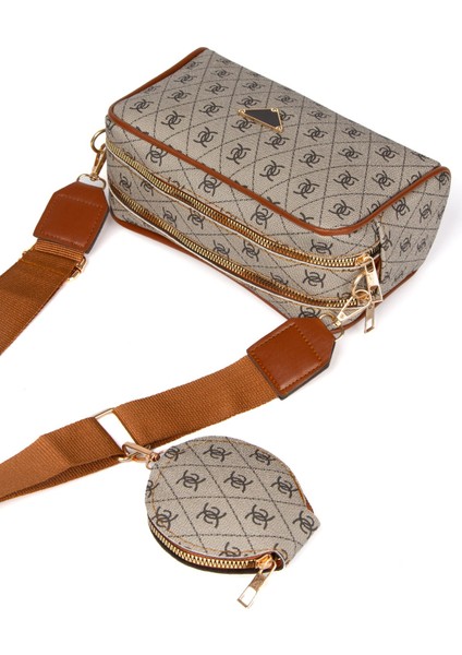 Kadın Desenli Omuz Çantası Cüzdan fiyatları