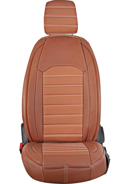 Jeep Comander Uyumlu Lüx Deri Oto Koltuk Kılıfı Ön Arka Takım Giydirme Model Tarçın Şhnlr