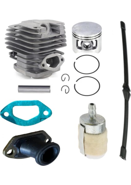 4500/5200 Motorlu Testere Silindir Piston Benzin Hortumu Filtresi Manifold Set