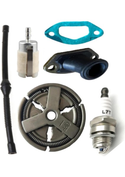 4500/5200 Motorlu Testere Balata Benzin Hortumu Filtresi Buji Manifold Set