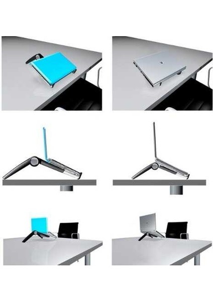 Katlanabilir Tüm Modellerle Uyumlu Ayarlanabilir Notebook ve Laptop Standı