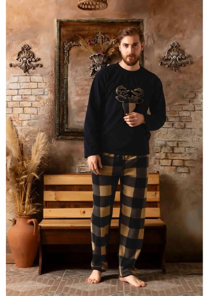 Erkek Kışlık Polar Pijama Takımı K100/51 - 1 Adet