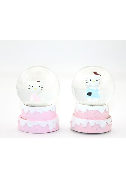 Minik Hello Kitty Işıklı Kar Küresi 7 cm ALK1775