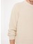Bisiklet Yaka Standart Düz Ekru Erkek Kazak 23IU1M0A0139502_MAGLIA Gırocollo 4