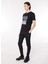 Bisiklet Yaka Düz Siyah Erkek T-Shirt 23IU1M0F018P400_T-SHIRT Jersey 2