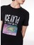 Bisiklet Yaka Düz Siyah Erkek T-Shirt 23IU1M0F018P400_T-SHIRT Jersey 4