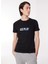 Bisiklet Yaka Düz Siyah Erkek T-Shirt 23IU1M0F013P400_T-SHIRT Jersey 1