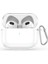 Apple Air Pods 3. Nesil ile Uyumlu Şeffaf Silikon Kılıf 2