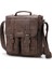 Erkek Crossbody Sırt Retro Erkek Omuz Crossbody Pu Deri Büyük Çanta (Yurt Dışından) 1