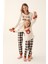 Kız Çocuk Bej Pijama Takımı 2