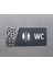 Antrasit Silver Pattern Seri Wc Yönlendirme Tabelası 1