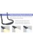 Qıchu Gece Okuma LED Aydınlatmalı Kitap Işığı USB ile Şarj Edilebilir Üç Adet Katlanabilir Çift Kafa Boyun Okuma Işığı (Yurt Dışından) 3