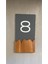 Wooden Serisi Dikey Kapı Numarası 1