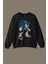 Sonic The Hedgehog Boom Cartoon Sonic Baskılı Siyah Baskılı Sweatshirt 1