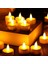 12 Adet Ledli Mum Tealight Işıklı Dumansız Sarı Alevli LED Mum Pilli x 1