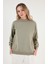 Pamuklu Dik Yaka Basic Örme Sweat Bayan Sweat 5863323 1