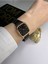 Minimal Kare Siyah Kadran Rose Gold Kasa Kadın Kol Saati 2
