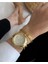 Gold Unısex Çelik Kasa Analog Kol Saati 1