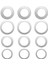 Testere Bıçağı Adaptör Halkası Seti Testere Bıçağı Burcu Açılı Taşlama Iç Açıklık Dönüşüm Contası Metal (12/paket) (Yurt Dışından) 1