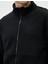 Peluş Sweatshirt Fermuarlı Dik Yaka Cep Detaylı 5