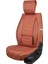 Seat Ateca Uyumlu Lüks Yarı Deri Oto Koltuk Kılıfı Ön/arka Set (Roma) Tarçın 4