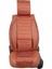Fiat Egea Cross Uyumlu Lüks Yarı Deri Oto Koltuk Kılıfı Ön/arka Set (Roma) Tarçın 3