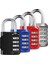 Şifreli Kilit 2 Paket Su Geçirmez Sıfırlanabilir 4 Haneli Asma Kilit Okul Spor Salonu Soyunma Açık Çile Dolap Kapısı Döken Çit (Mavi, 2 Paket) (Yurt Dışından) 2