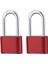 Okul, Kapı, Çit, Spor Salonu Dolabı, Hasp Depolama Için Şifreli Kilit 4 Haneli Ağır Hizmet Dış Mekan Su Geçirmez Asma Kilit (Kırmızı 2 Paket) (Yurt Dışından) 1