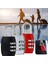 Paket Şifreli Kilit, Sıfırlanabilir Şifre, Sırt Çantası Için 4 Haneli Şifreli Asma Kilit, Spor, Okul Spor Salonu Dolabı, Çit Kapısı, Alet Kutusu (Kırmızı) (Yurt Dışından) 3