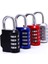 Bagaj Dolapları Şifreler Kilitler - Çok Renkli Seyahat Çantası Asma Kilitler Personel Dolapları Spor Salonu Çinko Alaşımlı Kapı Asma Kilitleri Güvenlik Şifreli Kilitler (Yurt Dışından) 3