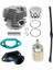 4500/5200 Motorlu Testere Silindir Piston Benzin Hortumu Filtresi Manifold Set 4