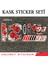 Motosiklet Kask Camı Sticker Seti Marc 93 1