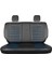 seat Leon Uyumlu Deri Oto Koltuk Kılıfı Ön-Arka 5li Set Original Seri Siyah-Mavi 2