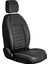 ford Focus 2 Uyumlu Deri Oto Koltuk Kılıfı Ön-Arka 5li Set Original Seri Siyah-Beyaz 4