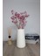 Dekoratif Silindir Uzun Beton Vazo / 20CM - Krem 1