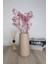 Dekoratif Silindir Uzun Beton Vazo / 20CM - Kahverengi 1