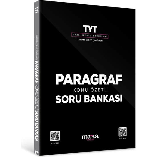 Marka Yayınları 2024 TYT Paragraf Konu Özetli Yeni Nesil Soru Bankası Tamamı Video Çözümlü