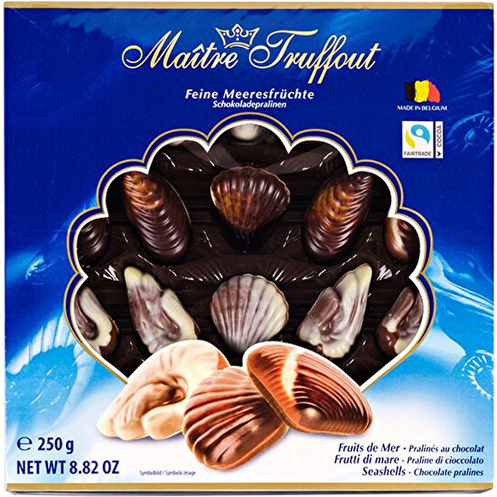 Maıtre Truffout Deniz Kabuğu Özel Belçika Çikolatası  250  gr