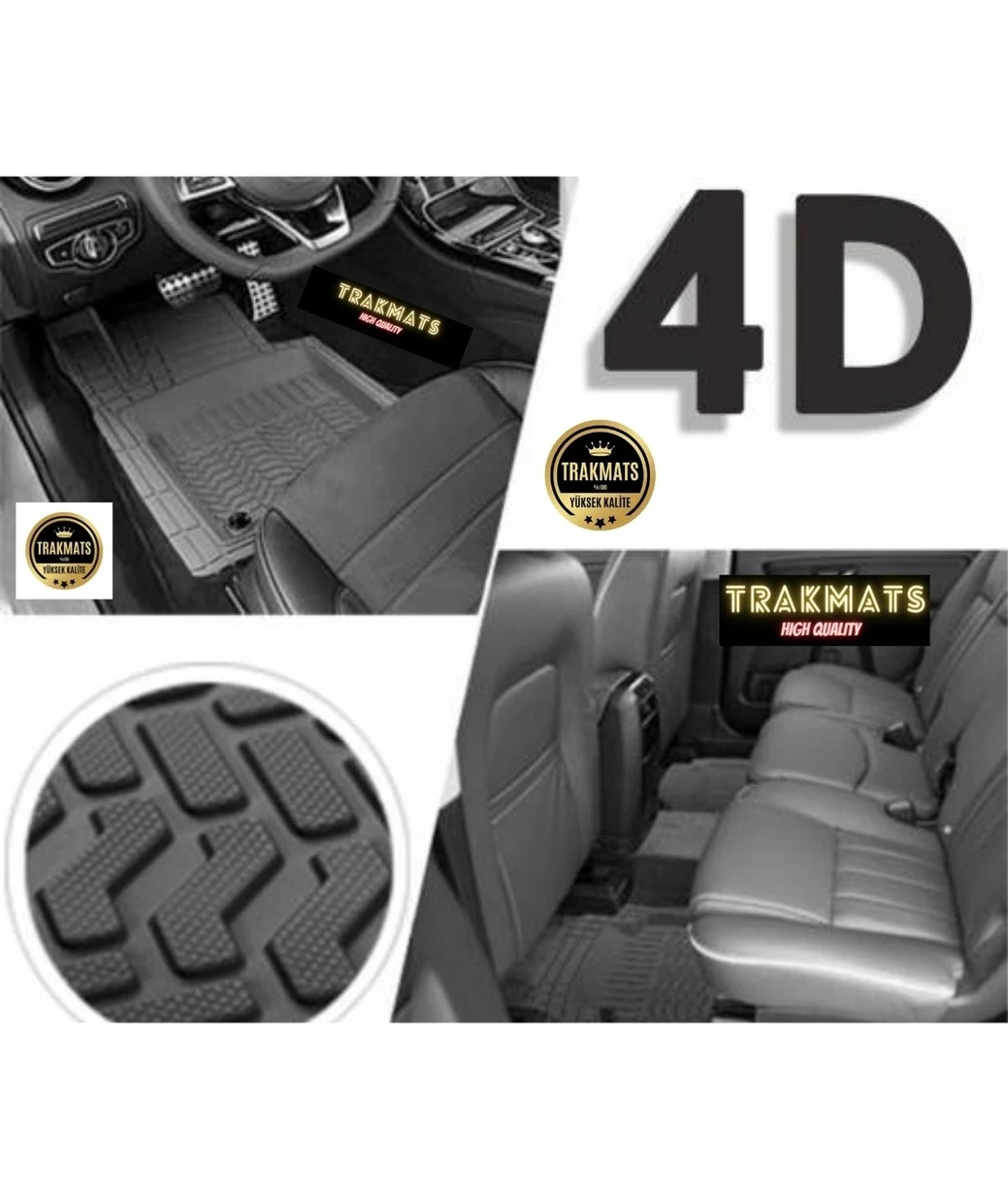 Resim Trakmats Honda Crv 2010 4d Universal Lüks Yumuşak Ada Gri 