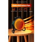 SNA Taşınabilir Elektrikli Soba Fanlı Isıtıcı Sıcak Hava Fan Sessiz Taşınabilir 2000W