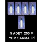 Optimus Pro Yem Ipi 5 Adet 200 Metre Elastik Yem Sarma Ipi Görünmez