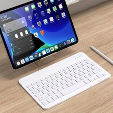 Duhalıne Tablet Telefon Uyumlu Taşınabilir Şarj Edilebilir Kablosuz Bluetooth Türkçe Q Klavye ve Mouse Seti